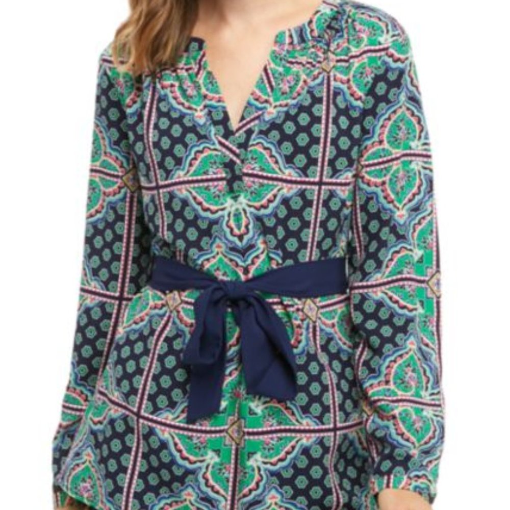 Womans Long belted tunic sz Large